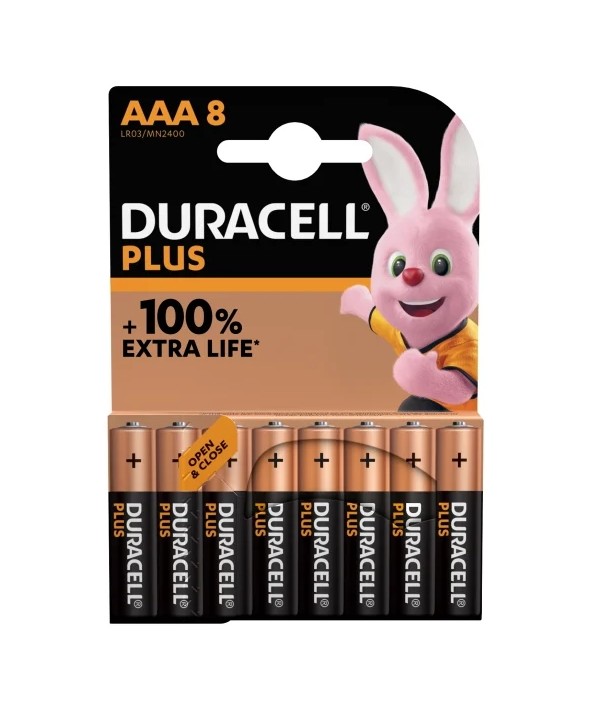 PILA ALCALINA LR-3 DURACELL PLUS NM2400 8 UNID