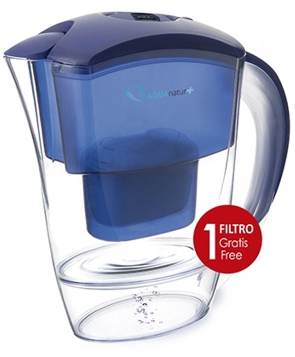 JARRA PURIFICADORA AGUA 2.5 LITROS + 1 FILTRO AQUA NATUR TME