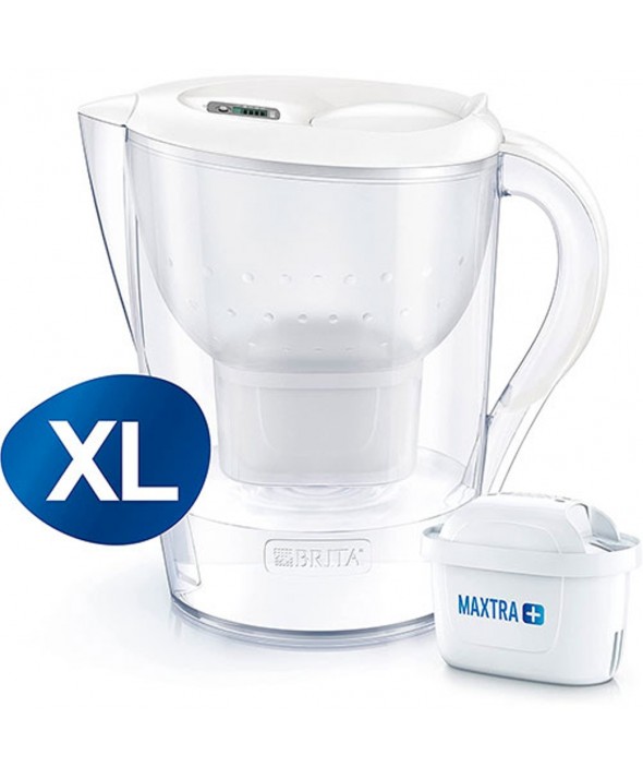 JARRA PURIFICADORA AGUA MARELLA XL BLANCA BRITA+1FILTRO 3.5L