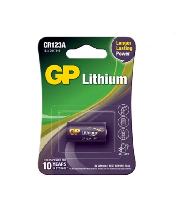 PILA LITIO CR-123A GP BLISTER 1 UNIDAD