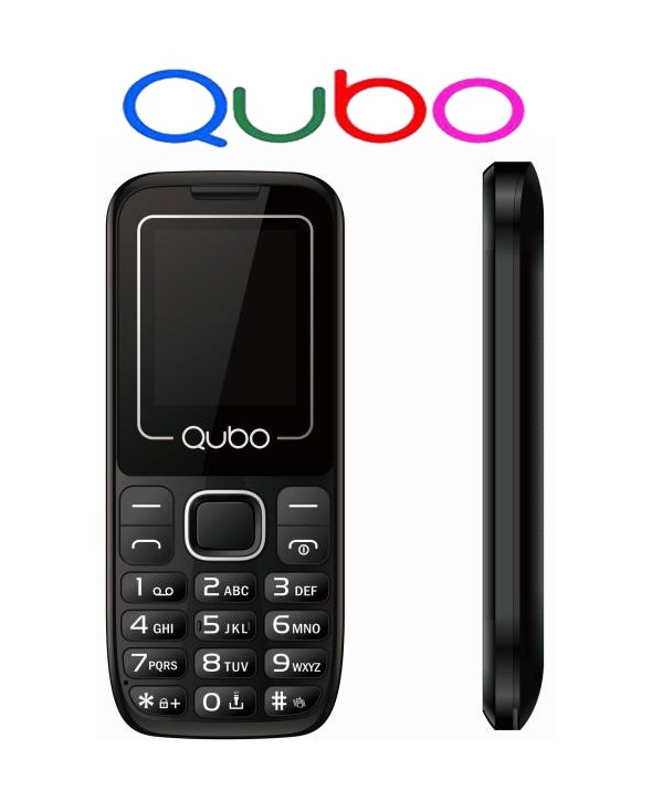 TELEFONO MOVIL QUBO 1´77" USB C 2 SIM BT LINTERNA NEGRO